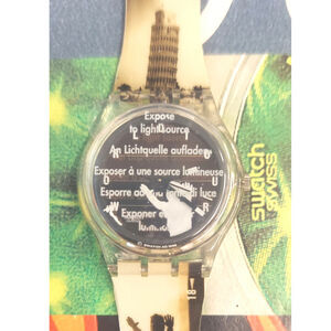 Swatch WORLD SOLAR ITALY SRK104C 1997 Solar Watch Swiss Made New old stock